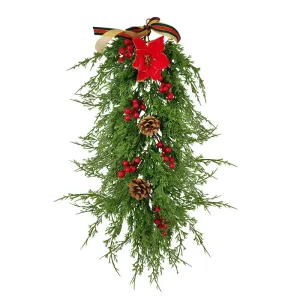 Artificial Christmas Pine Cones Garland for Door Frame