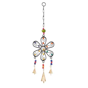 Beaded Flower Mini Bell Chime