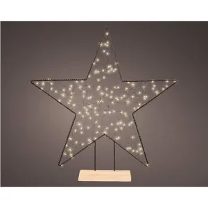 Lumineo  Black Framed Star Micro LED Classic White